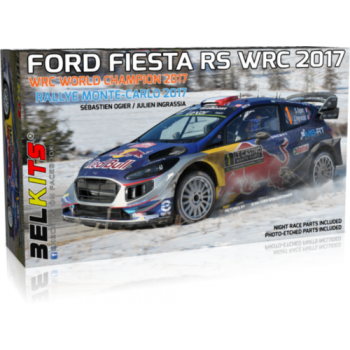 1/24 Belkits Ford Fiesta RS WRC World 2017 Sebastien Ogier/Julien Ingrassia BE012